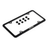 Cadre de plaque APR – slim, Noir avec cache vis
