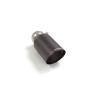 Sortie d'échappement ronde Carbon Shot 90 mm diamètre intérieur du tube d'entrée 50,5 mm longueur 190 mm Ragazzon Toyota Embouts