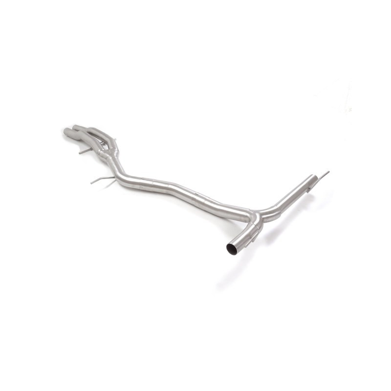Tube intermédiaire groupe n sans silencieux en inox + Tubes arrières duplex en inox g/d Ragazzon Porsche Cayenne Mk3 (typ 536