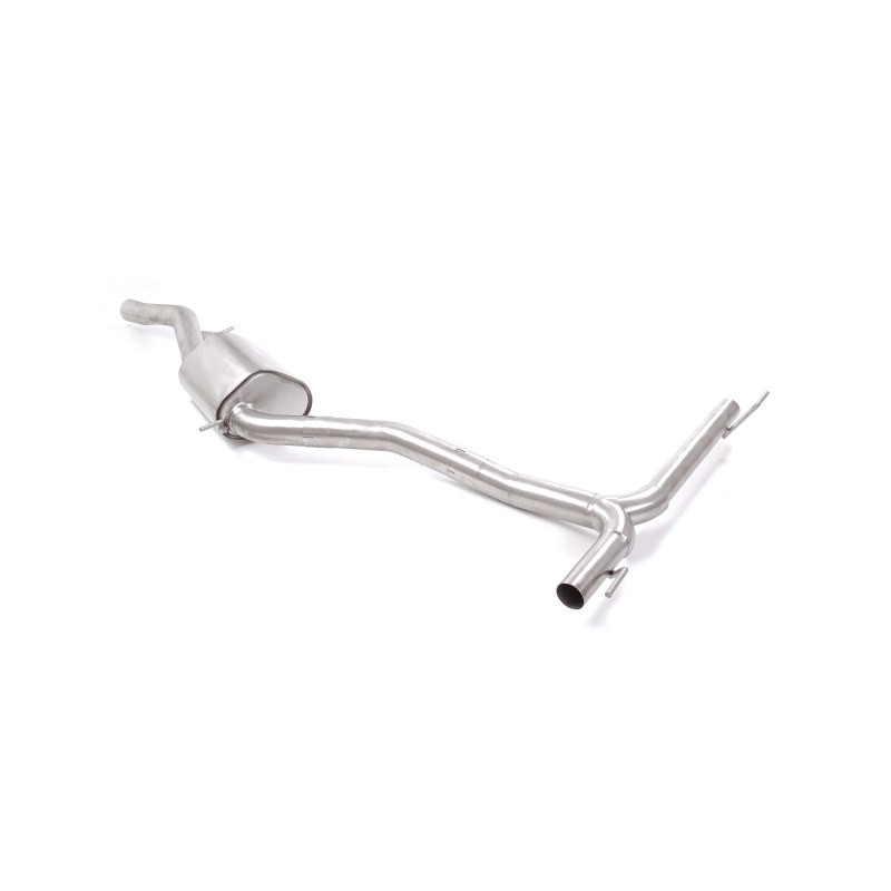 Silencieux intermédiaire en inox + Tubes arrières duplex en inox g/d Ragazzon Porsche Cayenne Mk3 (typ 536