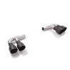 Sortie d'echappement ronde Sport Line 2 / 2x108 mm décalée Black en inox Ragazzon Porsche Cayenne Mk3 (typ 536