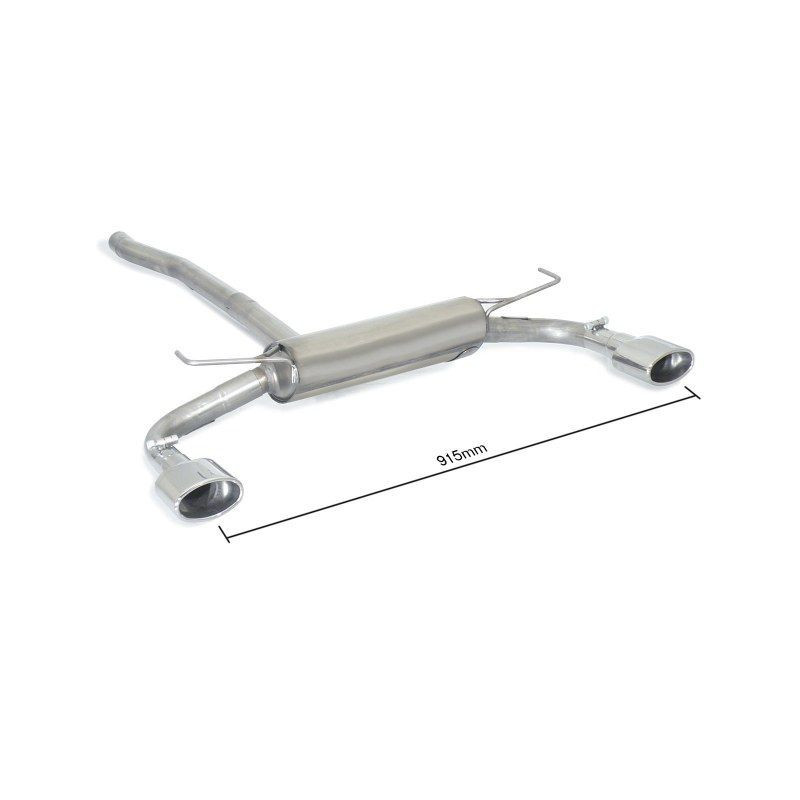 Silencieux arrière Ragazzon pour Jeep Renegade 1.6 Multijet 1.4 multiair