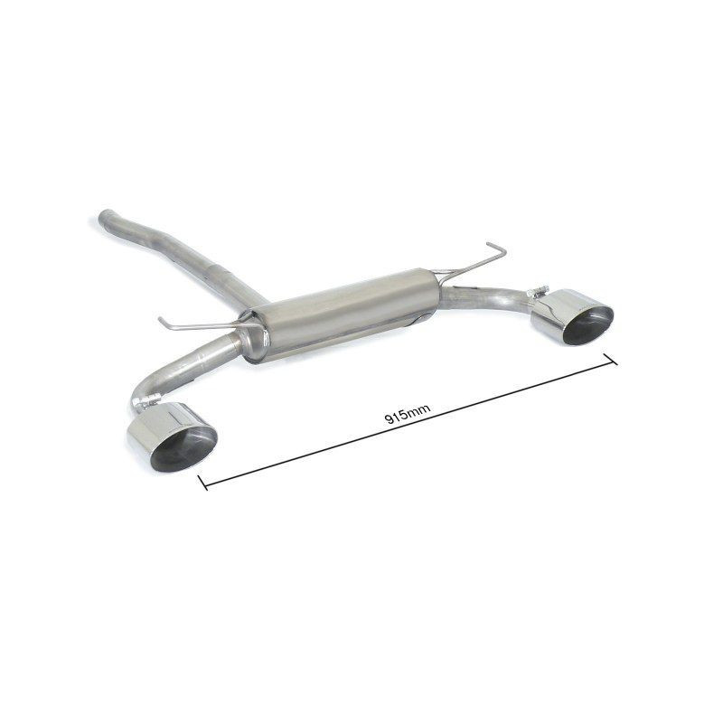 Silencieux arrière Ragazzon pour Jeep Renegade 1.6 Multijet 1.4 multiair