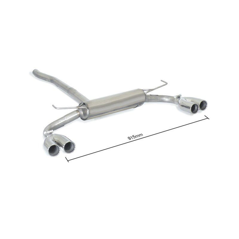 Silencieux arrière Ragazzon pour Jeep Renegade 1.6 Multijet 1.4 multiair