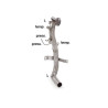 Fiat 500 (typ312) 2007- - Downpipe + Décatalyseur Ragazzon
