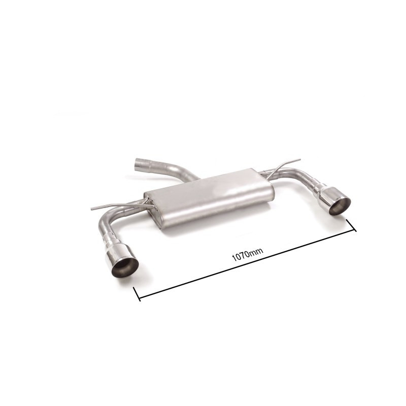 Silenziatore posteriore Ragazzon per VOLKSWAGEN Golf VII Facelift (11/2016 - oggi) 50.0872.61