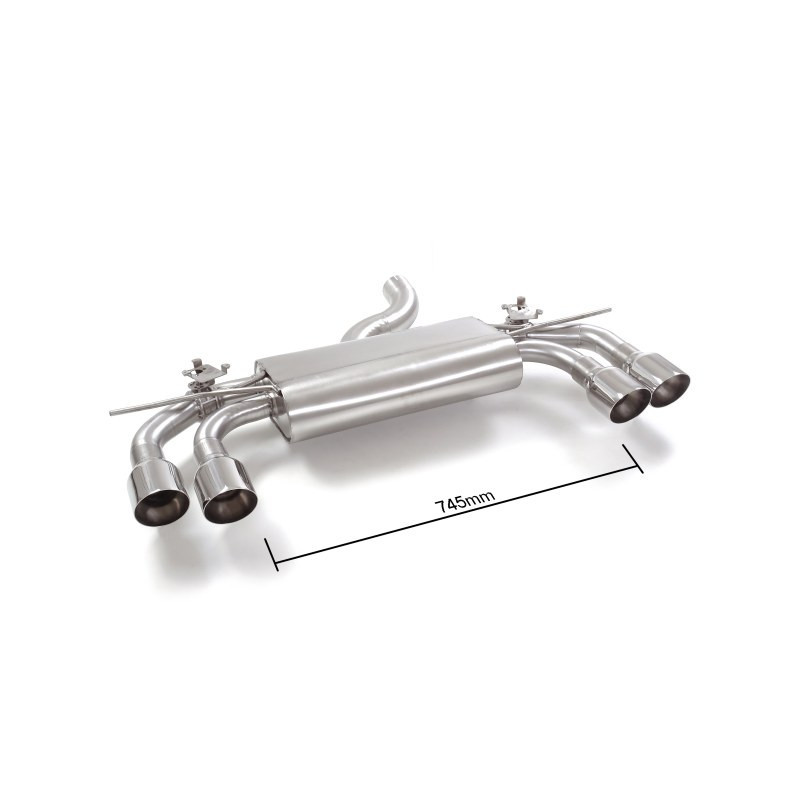 Rear Muffler Ragazzon for VOLKSWAGEN Golf VII 4Motion Facelift (11/2016 - Present) 50.0876.64