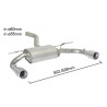 Silencieux arrière Ragazzon pour BMW Série 3 Gran Turismo (F34) (03/2013 - Aujourd'hui) 50.0881.05