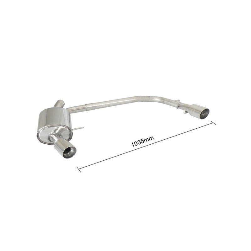 Ragazzon Rear Muffler for FORD S-Max (04/2006 - present) 50.0327.60