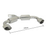 Silencieux arrière Ragazzon pour VOLKSWAGEN Golf VI (10/2008 - 11/2012) 50.0350.12