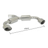 Ragazzon rear muffler for VOLKSWAGEN Golf VI (10/2008 - 11/2012) 50.0350.12