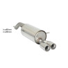 Silenciador trasero Ragazzon para PEUGEOT 208 (03/2012 - Actualidad) 50.0471.26