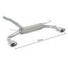 Ragazzon Rear Muffler for FIAT 500X (11/2014 - Present) 50.0547.10