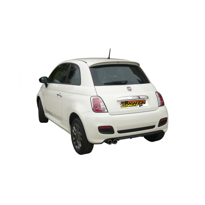 Fiat 500 (typ312) 2007- - Silencieux arrière Ragazzon