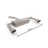 Silencieux arrière Ragazzon pour SEAT Leon III / pour VOLKSWAGEN Golf VII / pour VOLKSWAGEN Golf VII Facelift
