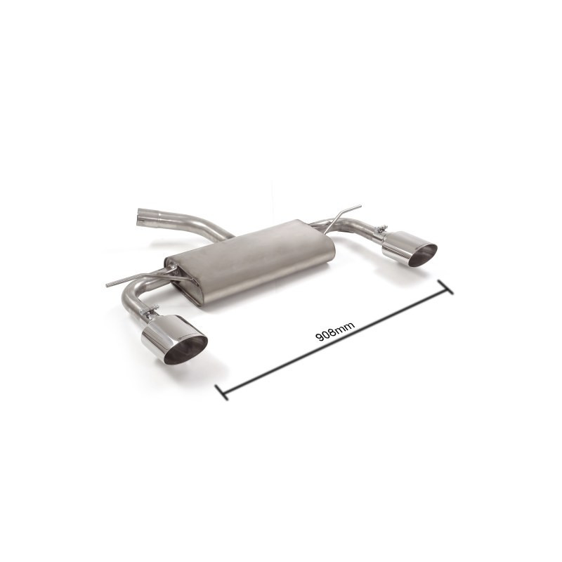 Silencieux arrière Ragazzon pour SEAT Leon III / pour VOLKSWAGEN Golf VII / pour VOLKSWAGEN Golf VII Facelift