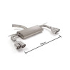 Silencieux arrière Ragazzon pour SEAT Leon III / pour VOLKSWAGEN Golf VII / pour VOLKSWAGEN Golf VII Facelift