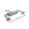 Silencieux arrière Ragazzon pour SEAT Leon III / pour VOLKSWAGEN Golf VII / pour VOLKSWAGEN Golf VII Facelift