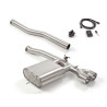 Silencieux arrière en inox avec 2 sorties rondes 102 mm avec valve électrique intégrée. Contrôle de la valve avec le kit RAGA...