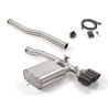 Silencieux arrière en inox avec 2 sorties rondes Carbon Shot 100 mm avec valve électrique intégrée. Contrôle de la valve avec...