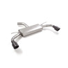 Silencieux arrière duplex en inox g/d avec sortie ronde Sport Line Black 102 mm Ligne avec diamètre majoré 70 mm