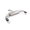 Silencieux arrière duplex en inox g/d avec sortie ronde Carbon Shot 100 mm Ligne avec diamètre majoré 70 mm
