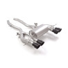 Silencieux arrière duplex en inox g/d avec 2 sortie ronde Sport Line Black 102 mm avec valves integrées.Les valves sont contr...