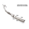 Tube remplacement cat groupe n en inox avec enlèvement du filtre à particules. Sans sondes de pression. Reprogrammation des m...