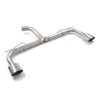 Tube arrière groupe n duplex en inox g/d avec 1 sortie ovale Sport Line 135x90 mm Ligne avec diamètre majoré 76 mm