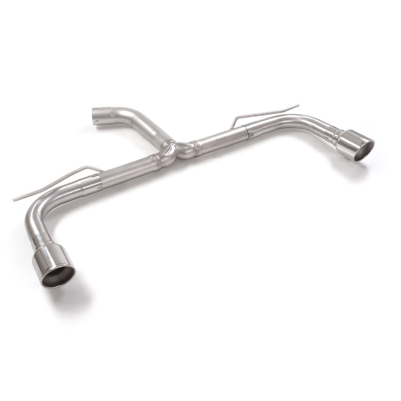 Tube arrière groupe n duplex en inox g/d avec 1 sortie ronde Sport Line 102 mm Ligne avec diamètre majoré 76 mm
