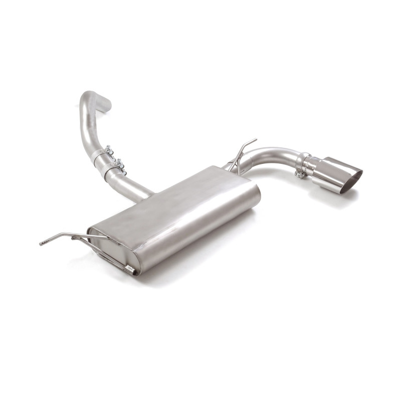 Silencieux arrière en inox avec 1 sortie ovale Sport Line 135x90 mm Ligne avec diamètre majoré 60 mm