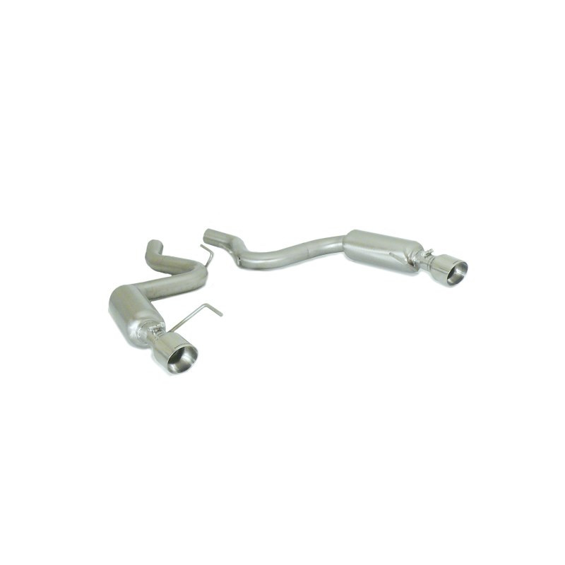 Silencieux arrière duplex en inox g/d avec sortie ronde Sport Line 102 mm Ligne avec diamètre majoré 70 mm