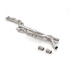Tubes remplacement filtres OPF / GPF groupe n en inox Gauche/Droite + Tube intermédiaire groupe n sans silencieux en inox Lig...