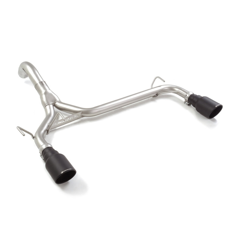 Tube arrière groupe n duplex en inox g/d avec 1 sortie ronde Sport Line Black 102 mm Ligne avec diamètre majoré 63,5 mm