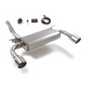 Silencieux arrière duplex en inox g/d avec sortie ronde Sport Line 114 mm avec valve électrique intégrée. Contrôle de la valv...