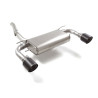 Silencieux arrière duplex en inox g/d avec sortie ronde Carbon Shot 118 mm Ligne avec diamètre majoré 63,5 mm
