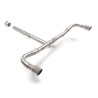 Duplex-Heckrohre aus Edelstahl li/re Gruppe N mit 1 rundem Auslass Sport Line 90 mm, Leitung mit vergrößertem Durchmesser 60 mm
