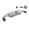 Silencieux arrière duplex en inox g/d avec sortie ronde Sport Line Black 102 mm avec valve électrique intégrée. Contrôle de l...