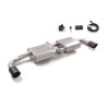 Silencieux arrière duplex en inox g/d avec sortie ronde Carbon Shot 100 mm avec valve électrique intégrée. Contrôle de la val...