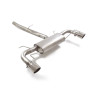 Silencieux arrière duplex en inox g/d avec sortie ronde Sport Line 114 mm Ligne avec diamètre majoré 76 mm