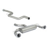 Tube intermédiaire groupe n sans silencieux en inox + Silencieux arrière duplex en inox g/d avec sortie ronde Sport Line 108...
