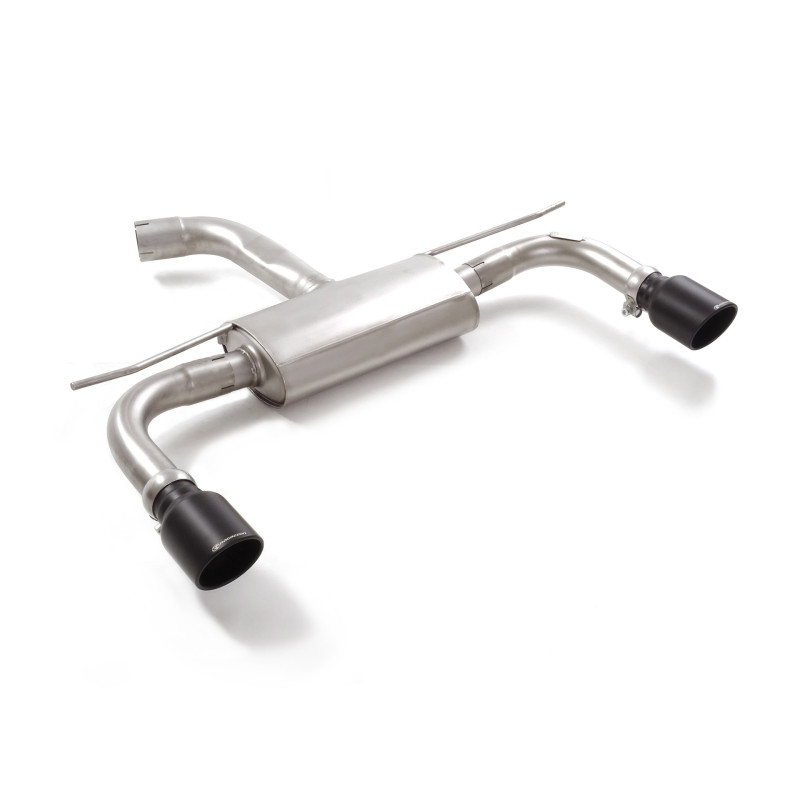Silencieux arrière duplex en inox g/d avec sortie ronde Sport Line Black 102 mm Ligne avec diamètre majoré 70 mm
