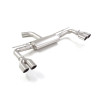 Silencieux arrière duplex en inox g/d avec 2 sorties rondes Sport Line 80 mm Ligne avec diamètre majoré 70 mm