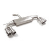 Silencieux arrière duplex en inox g/d avec 2 sortie ronde Sport Line 102 mm décalées Ligne avec diamètre majoré 60 mm