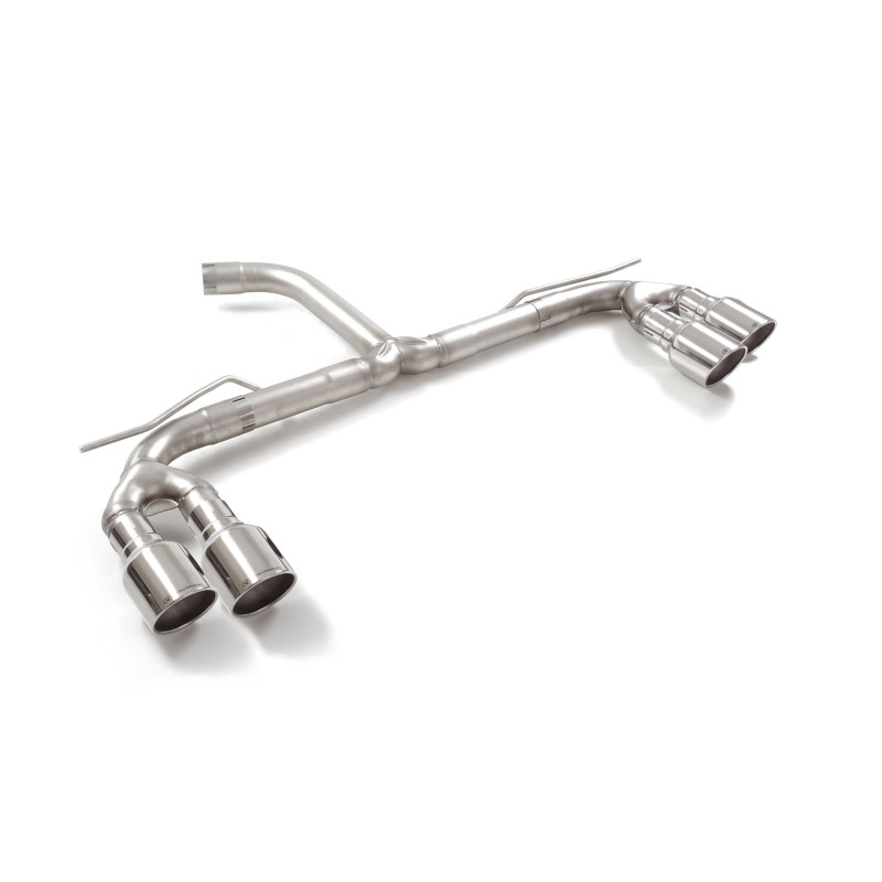 Silencieux arrière duplex en inox g/d groupe N avec 2 sortie ronde Sport Line 102 mm Ligne avec diamètre majoré 60 mm
