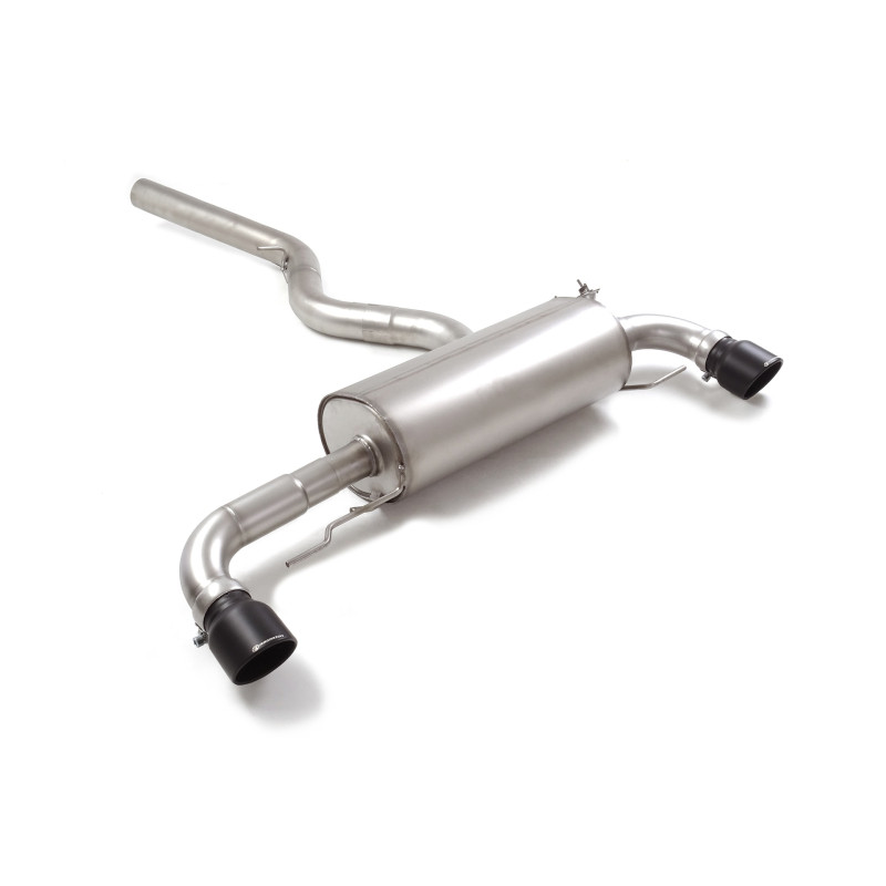 Silencieux arrière duplex en inox g/d avec sortie ronde Sport Line Black 102 mm avec valve integrées.La valve est contrôlée p...