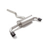 Silencieux arrière duplex en inox g/d avec sortie ronde Carbon Shot 100 mm avec valve integrées.La valve est contrôlée par le...