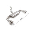 Silencieux arrière duplex en inox g/d avec 2 sorties rondes Sport Line 80 mm décalées Ligne avec diamètre majoré 60 mm