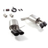 Silencieux arrière duplex en inox g/d avec 2 sortie ronde Sport Line Black 102 mm avec valves électriques intégrées. Contrôle...