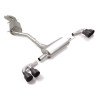 Tube intermédiaire groupe n sans silencieux en inox + Silencieux arrière duplex en inox g/d avec 2 sortie ronde Sport Line Bl...
